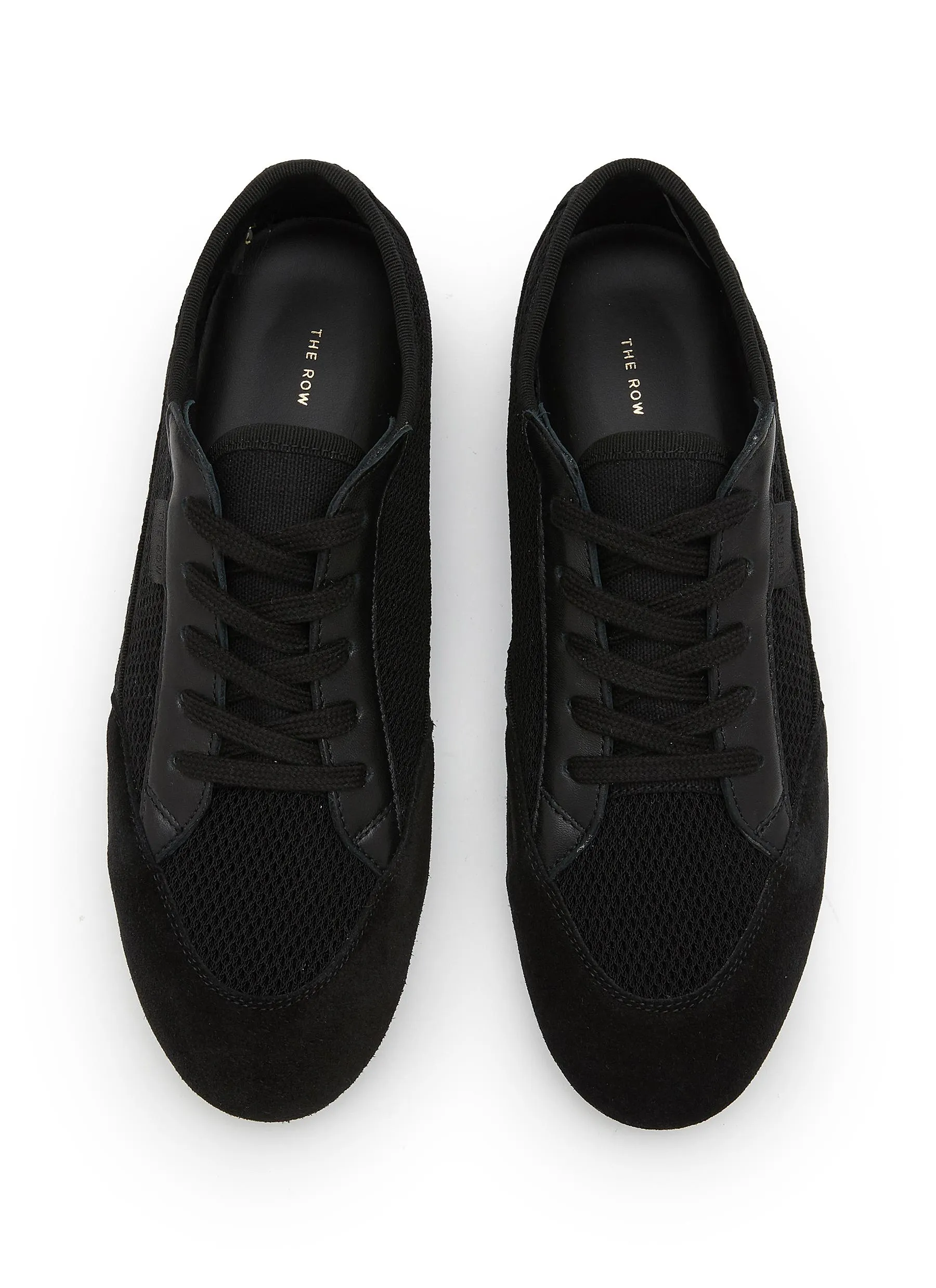 -----------THE ROW ---- ------------BLACK ----Bonnie Low Top Lace Up Sneakers --