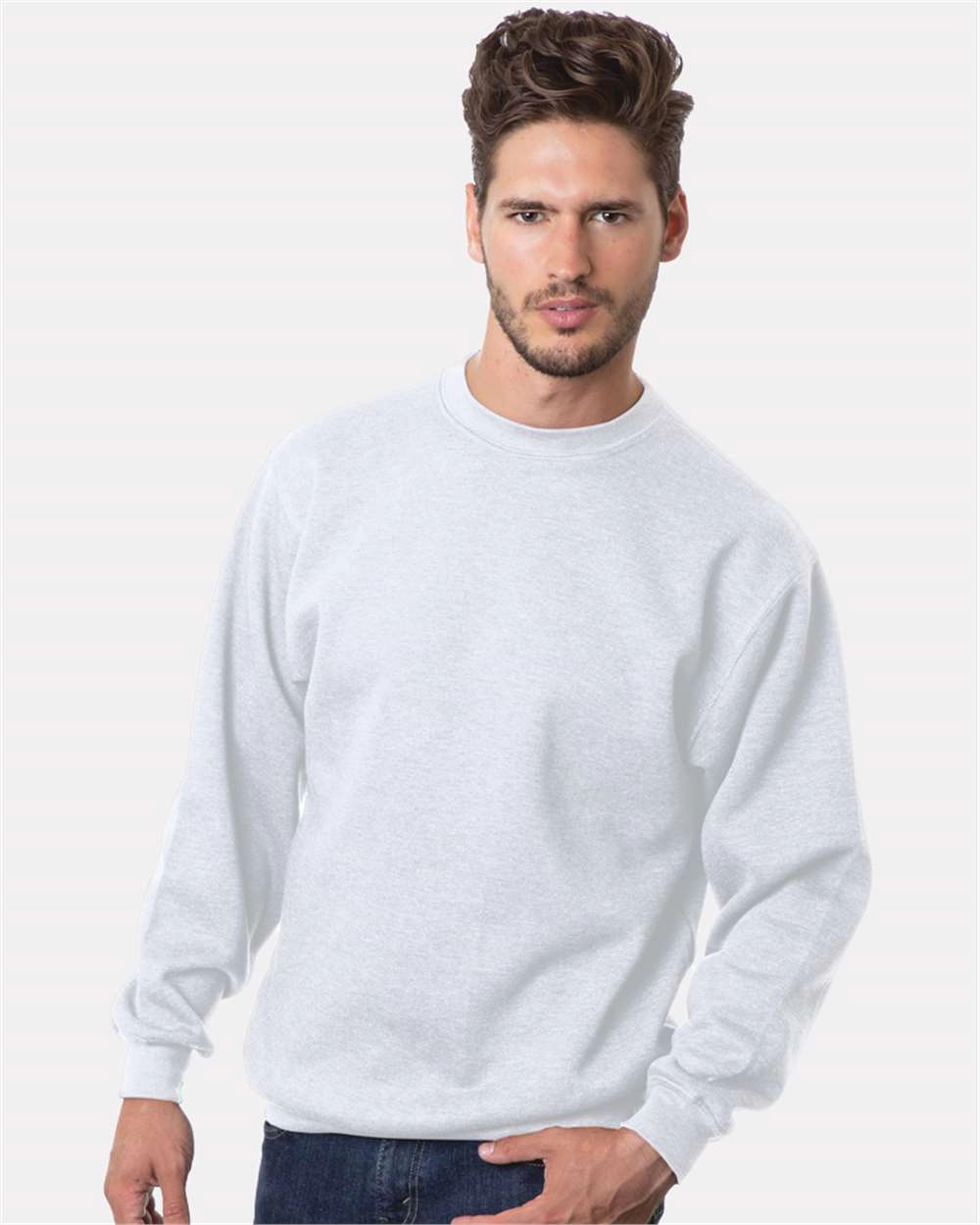 1102 Bayside Fleece Crew Neck Pullover SKU: 1102