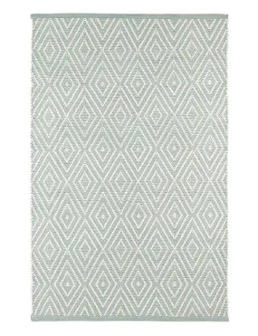 Annie Selke - Diamond Light Blue/Ivory Handwoven Indoor/Outdoor Rug