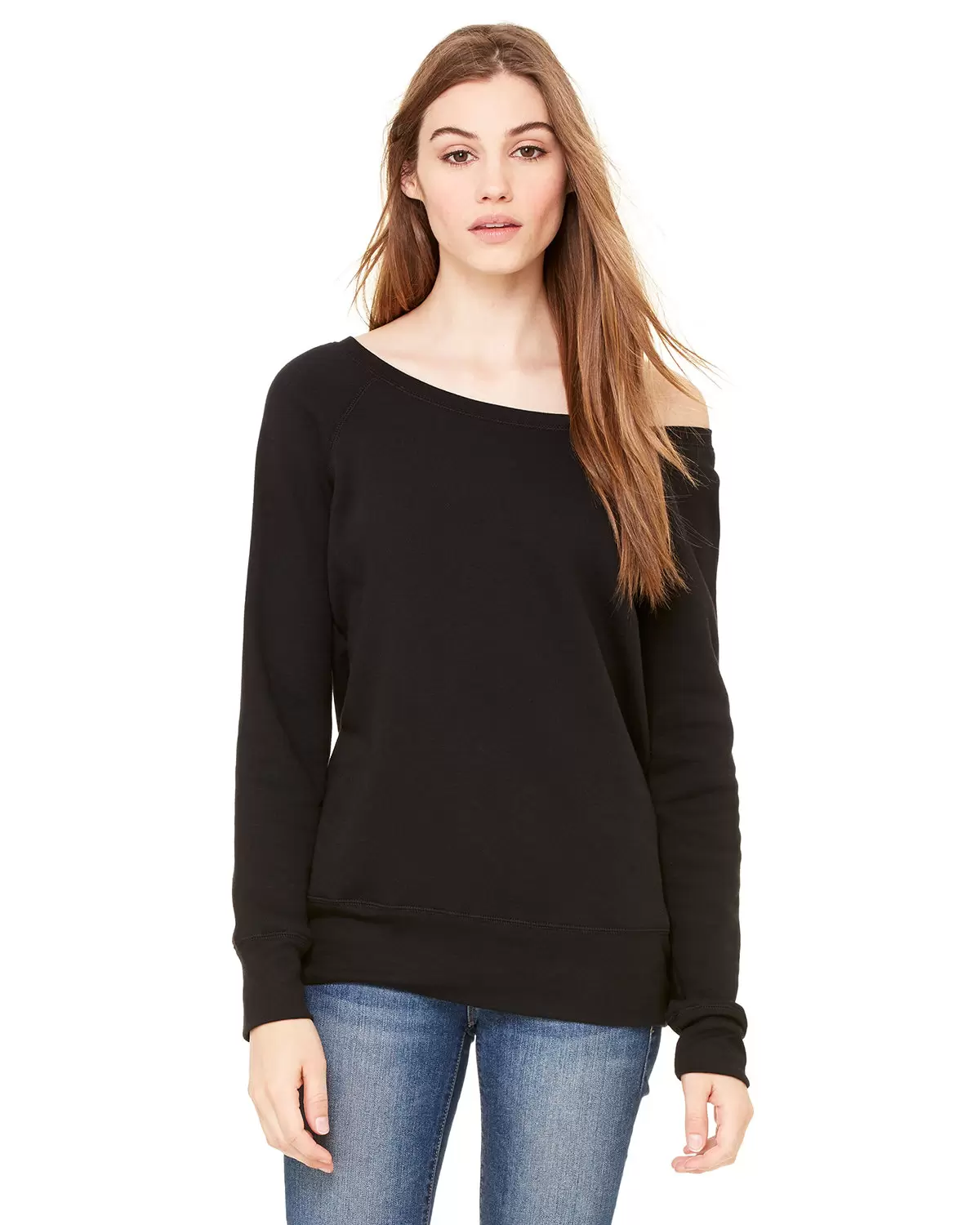 BELLA 7501 Womens Fleece Pullover Sweatshirt SKU: 7501