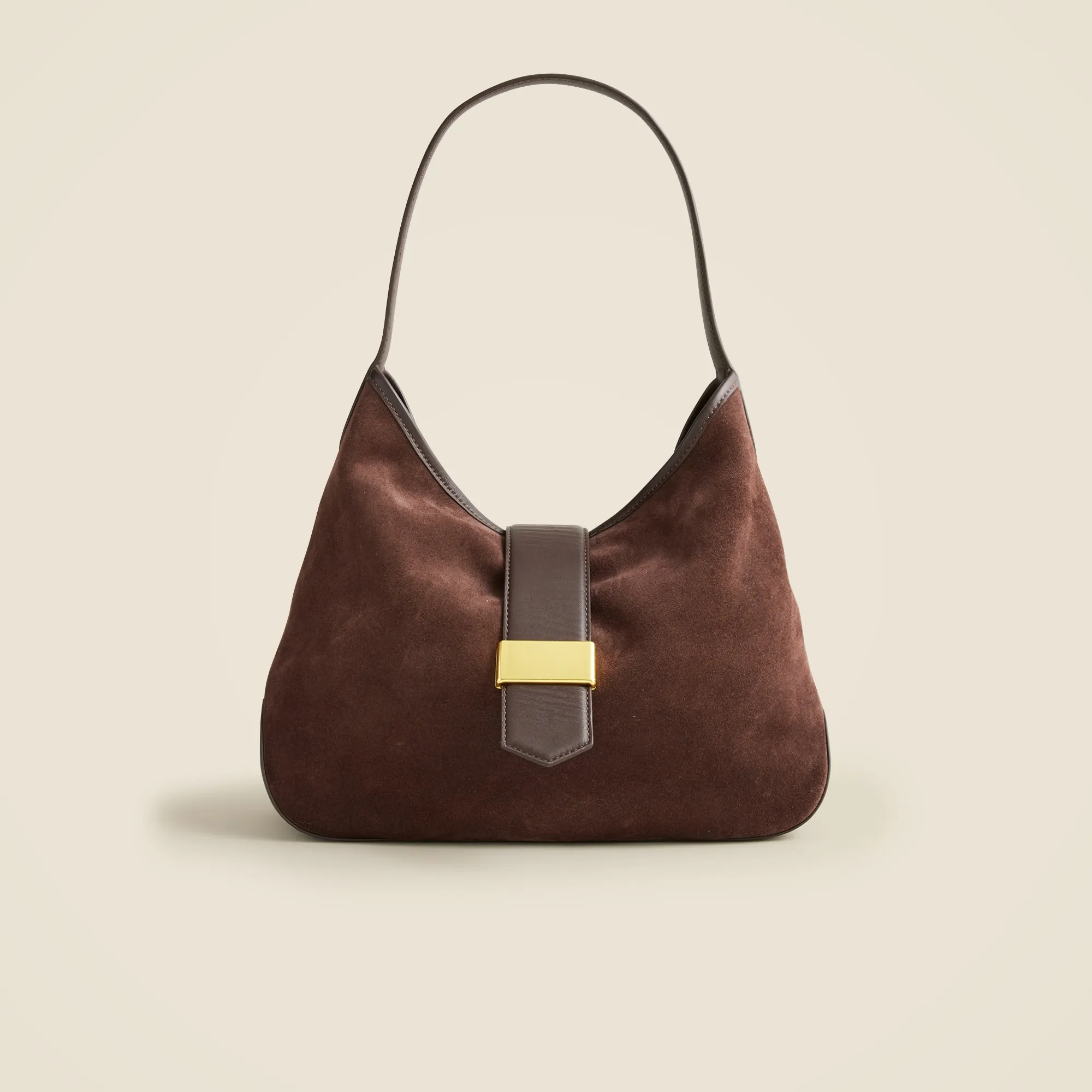 Berkeley suede and leather shoulder bag