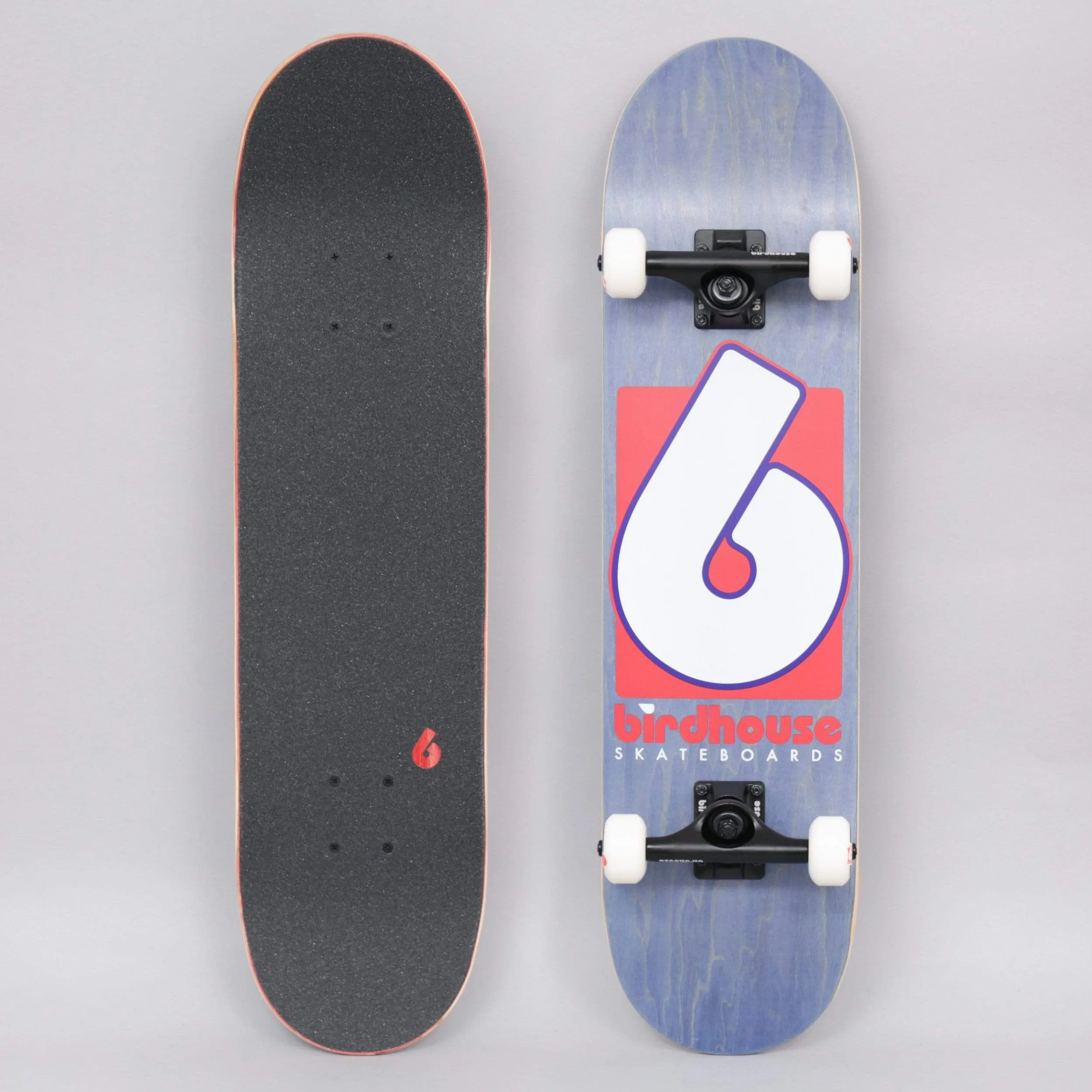 Birdhouse 7.75 Stage 3 B Logo Complete Skateboard Navy / Red