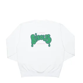 Bisous Skateboards - Veritable Crewneck - White-