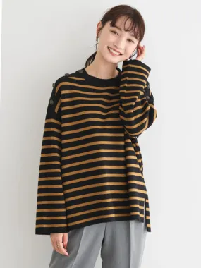 Bobo Tokyo Kyou Shoulder Button Knit Pullover