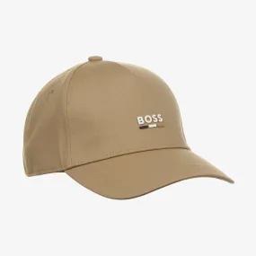 Boys Beige Twill Cap