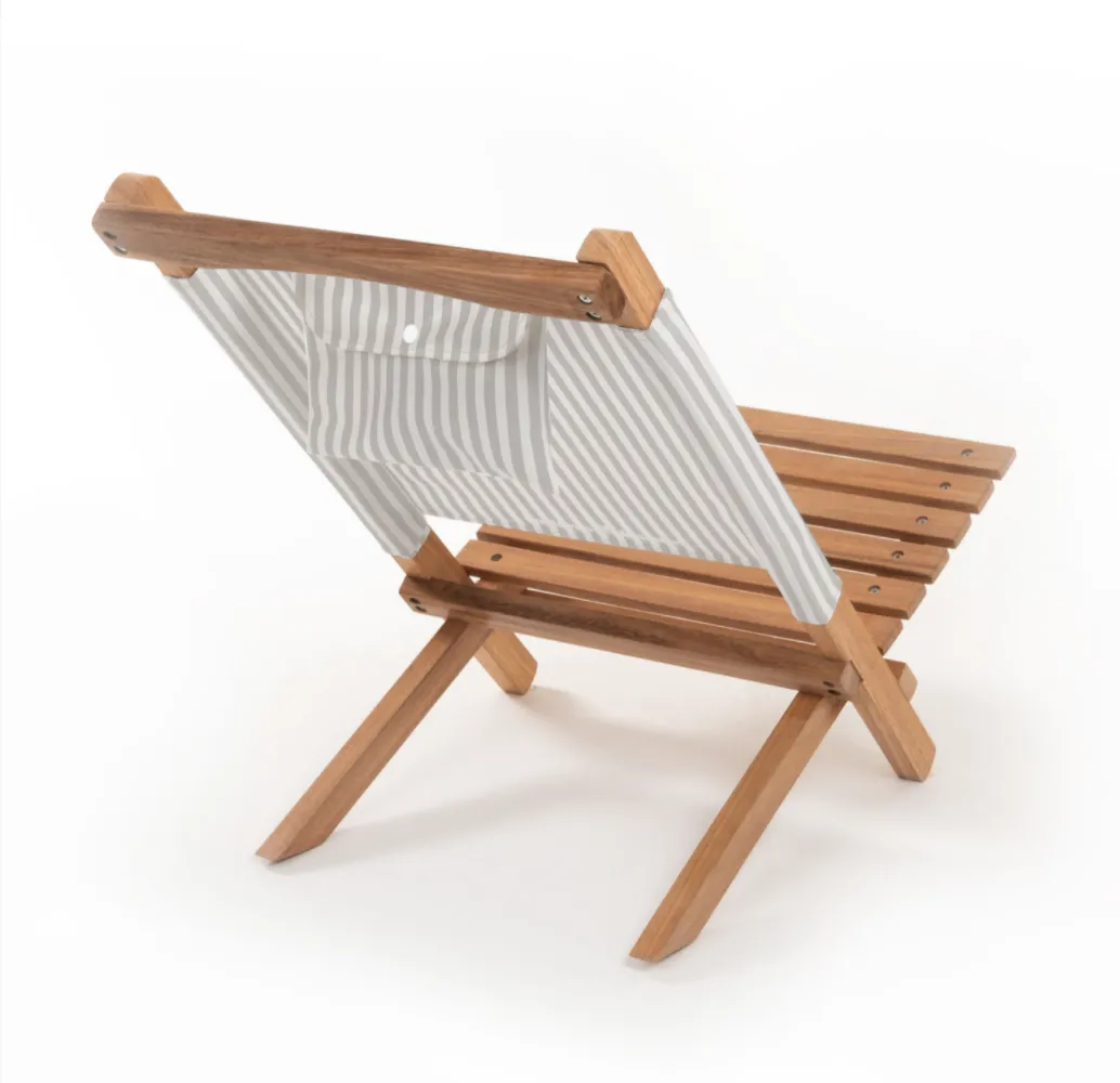 Business & Pleasure - 2 Piece Beach Chair - Laurens Sage Stripe