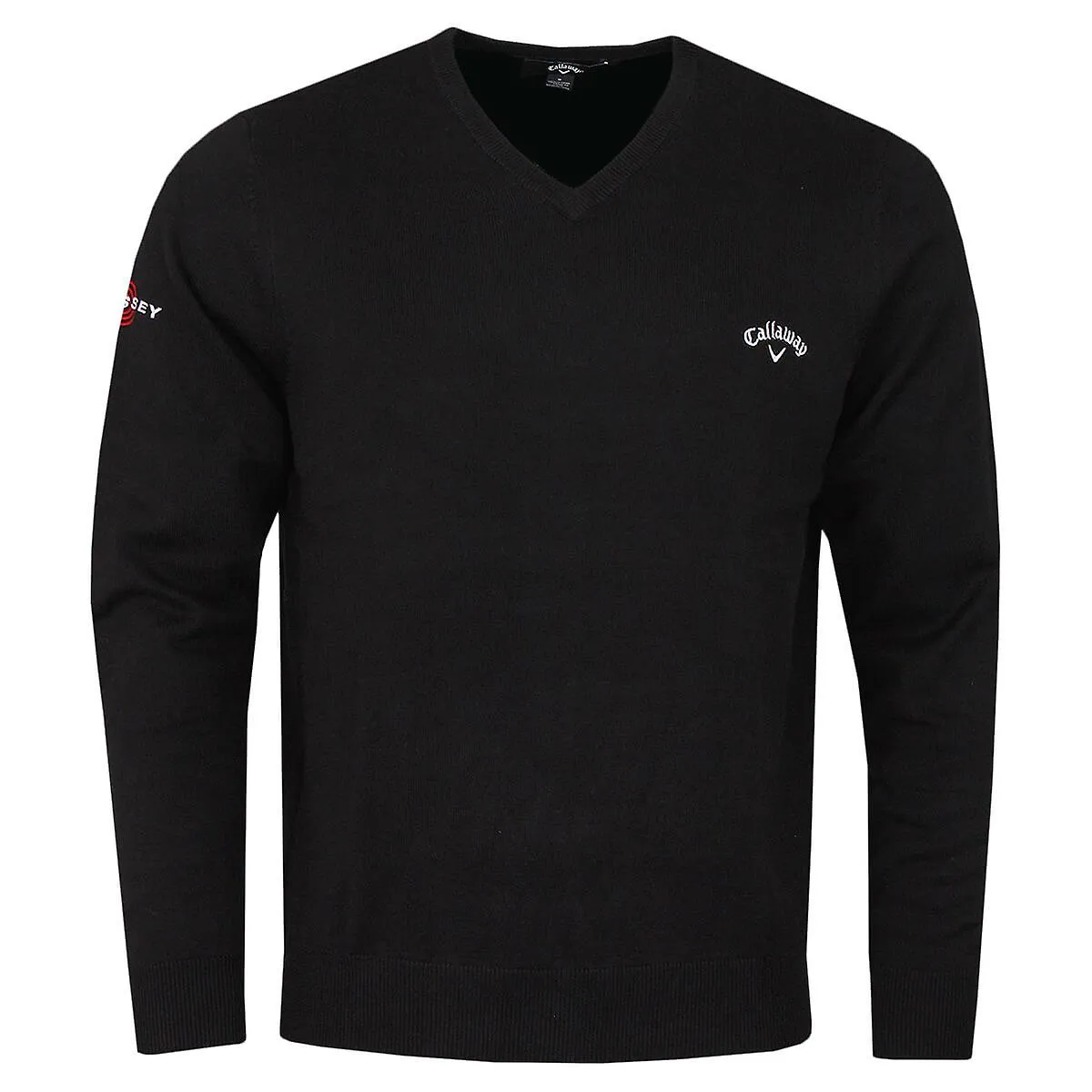 Callaway Golf Mens 2024 Odyssey Long Sleeve V-Neck 12 Gauge Embroid...