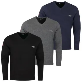 Callaway Golf Mens 2024 Odyssey Long Sleeve V-Neck 12 Gauge Embroid...