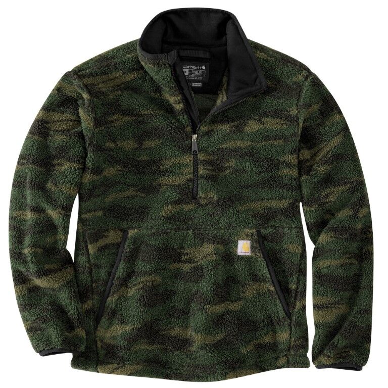 Carhartt Men's Loose Fit Fleece Pullover in Mountain View Camo