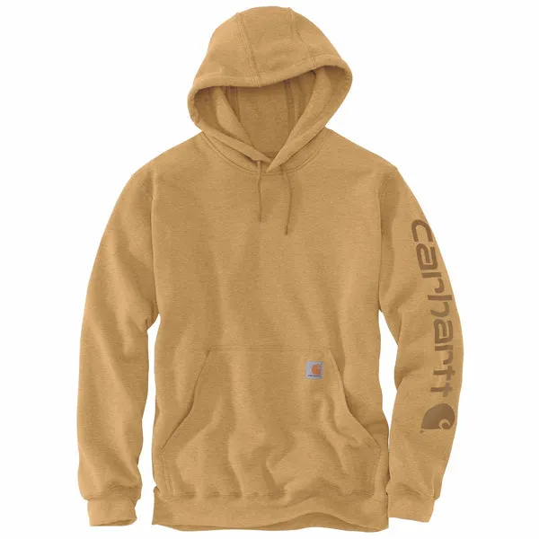 Carhartt Men's Signature Logo Hooded Pullover Sweatshirt