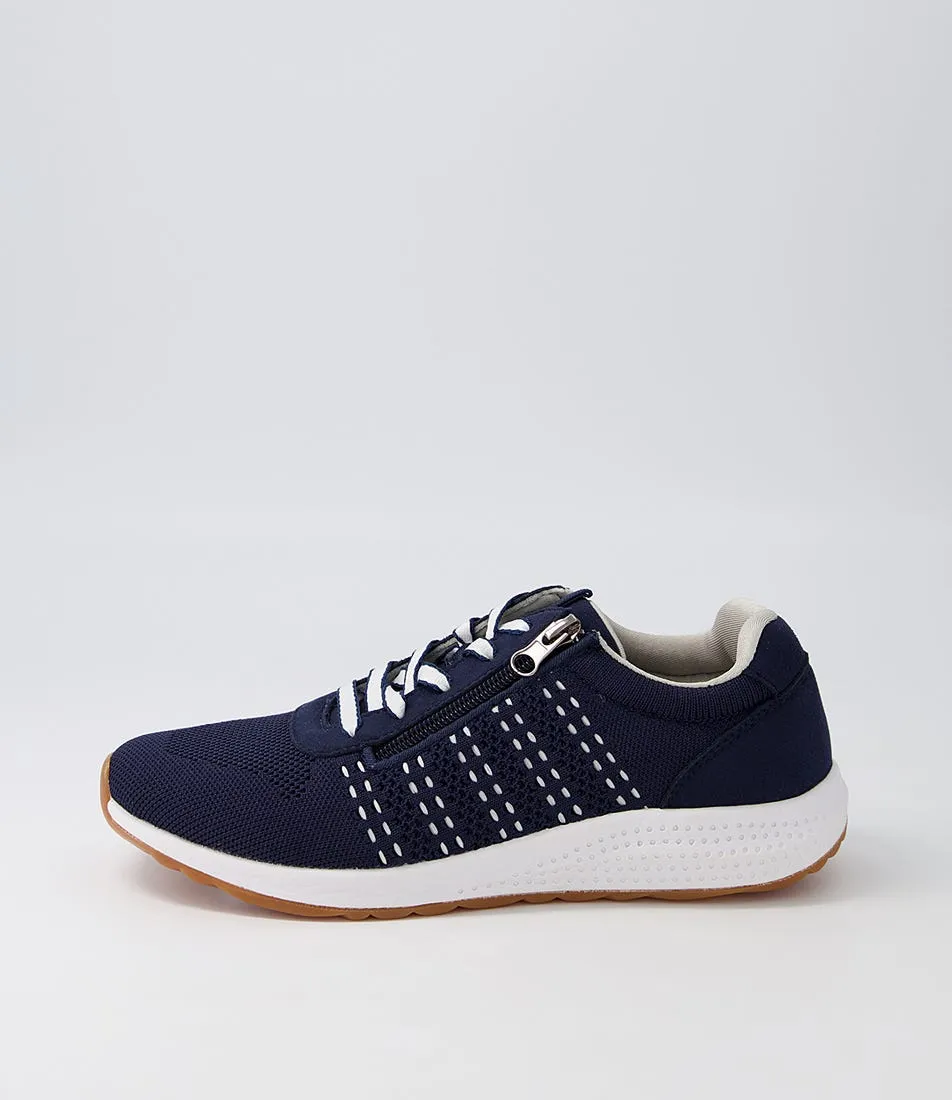 COLORADO Collect Navy Recycled Knit Sneakers