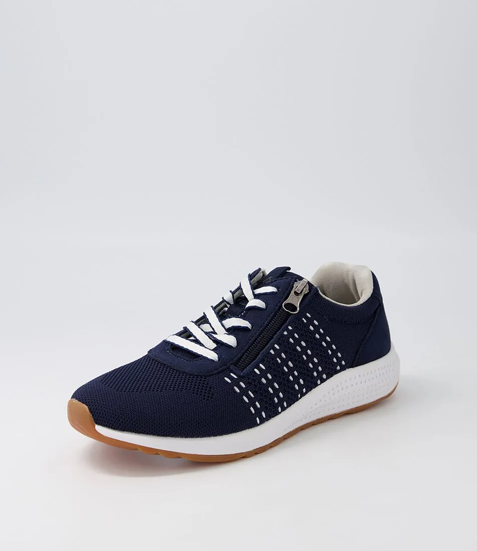 COLORADO Collect Navy Recycled Knit Sneakers