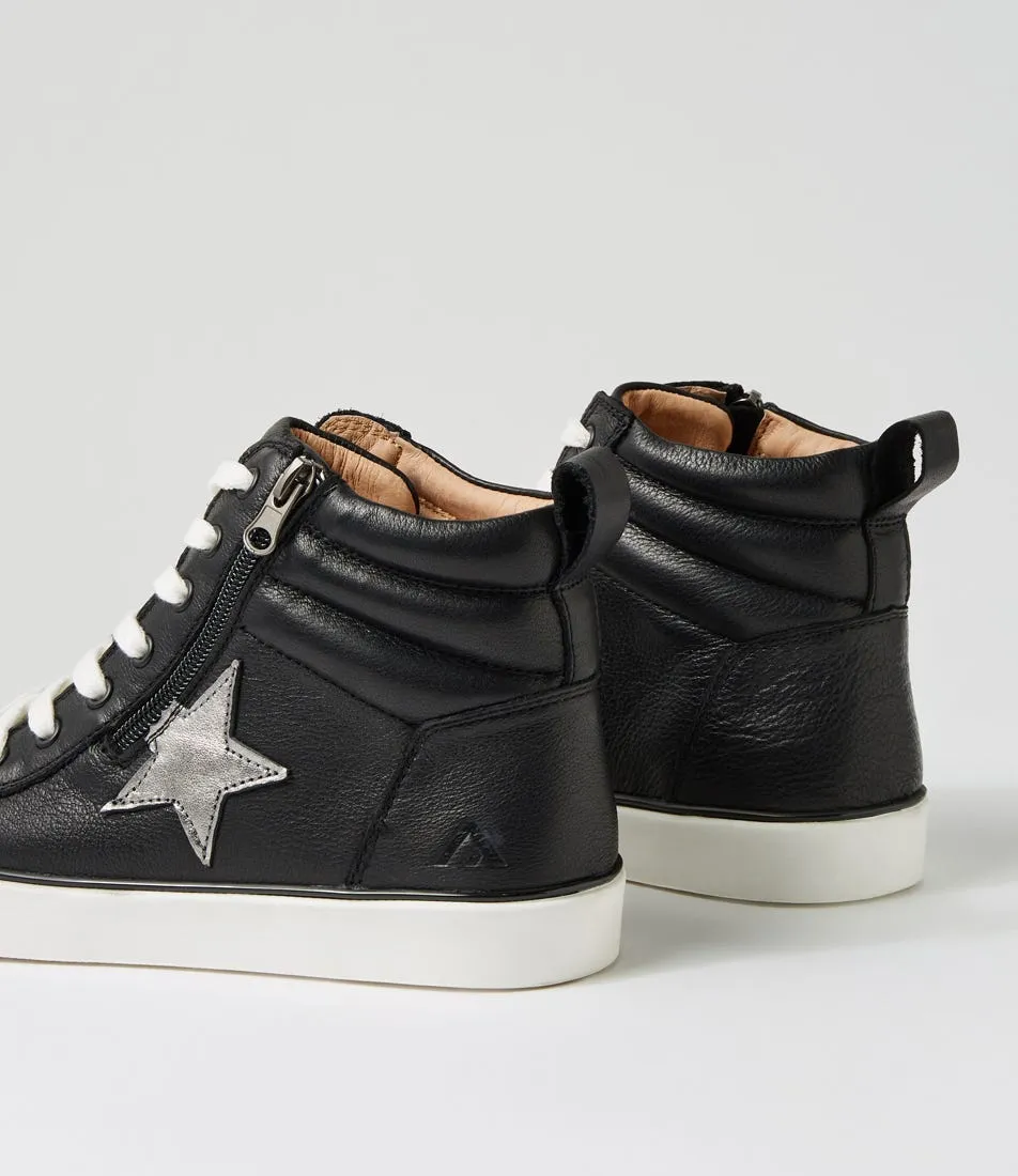 COLORADO Elite Black Leather Sneakers