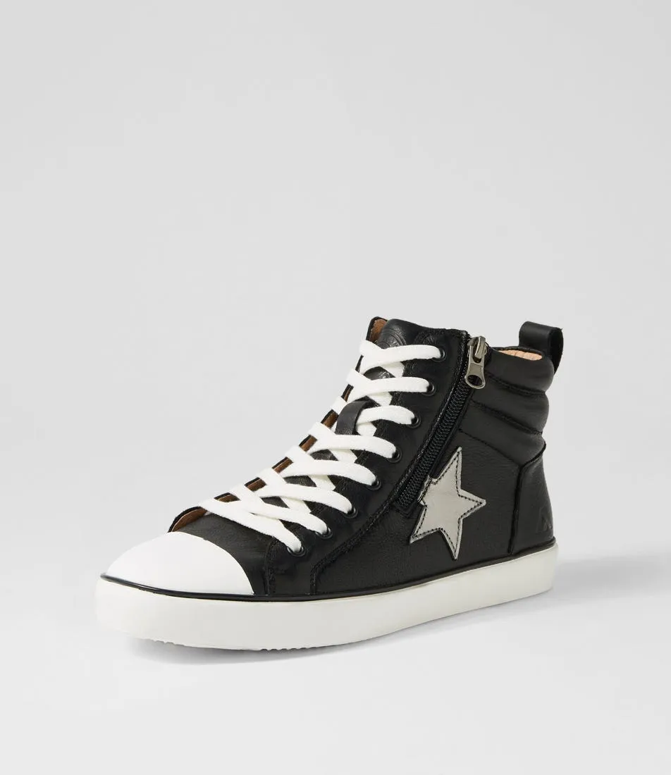 COLORADO Elite Black Leather Sneakers