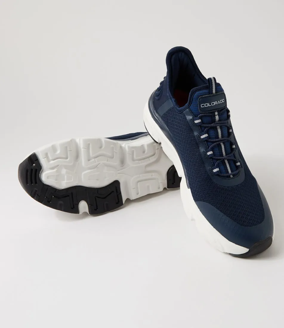 COLORADO Versus Navy Knit Sneakers