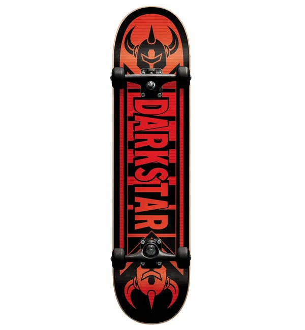 Dark Star Faded Premium Red Black Complete 7.375" Skateboard