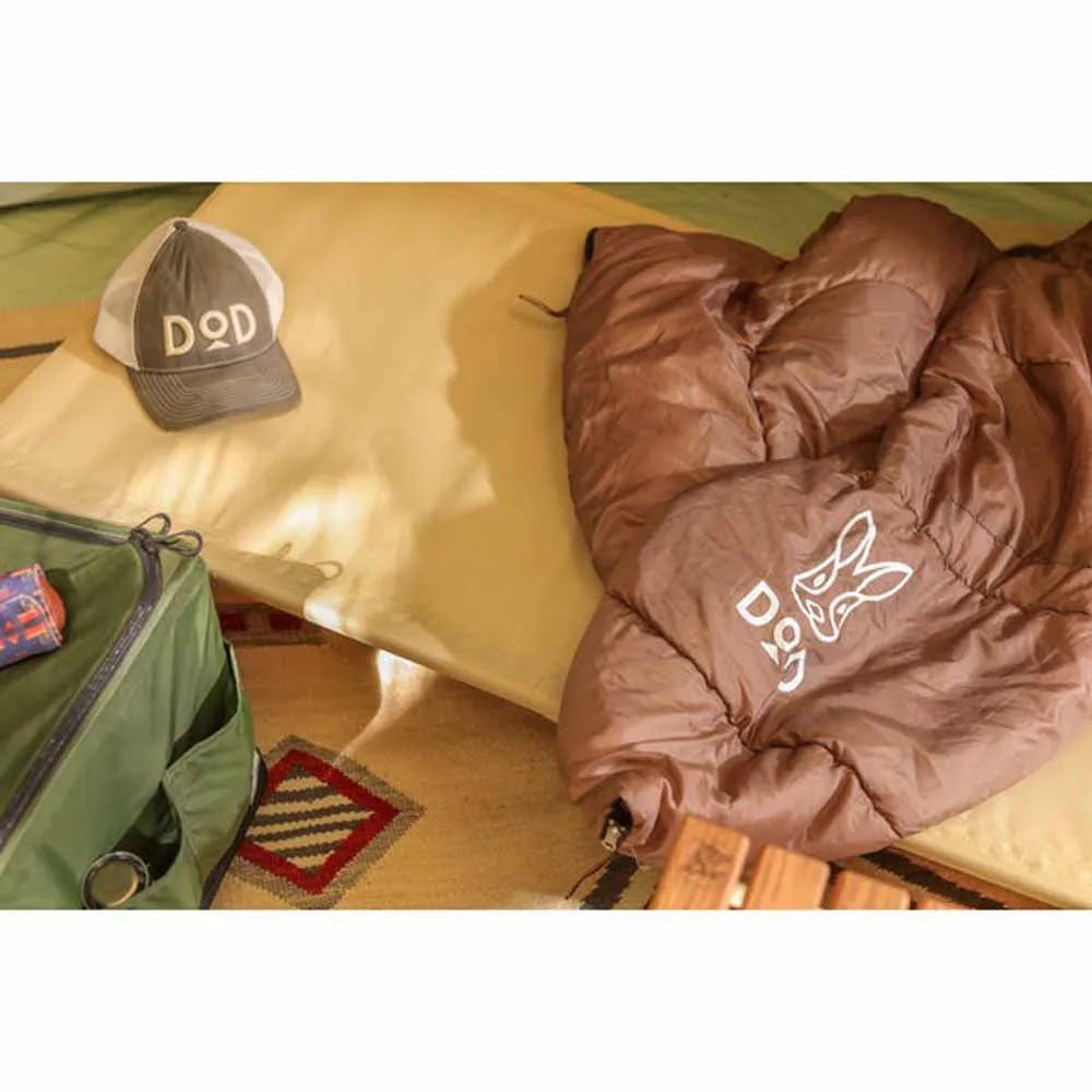 DOD Outdoors Wagaya Sleeping Bag - Maroon/Tan