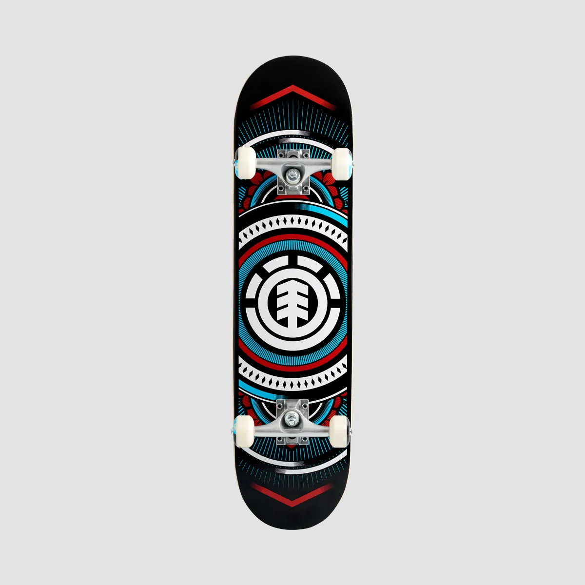 Element Hatched Red Blue Skateboard - 7.75"