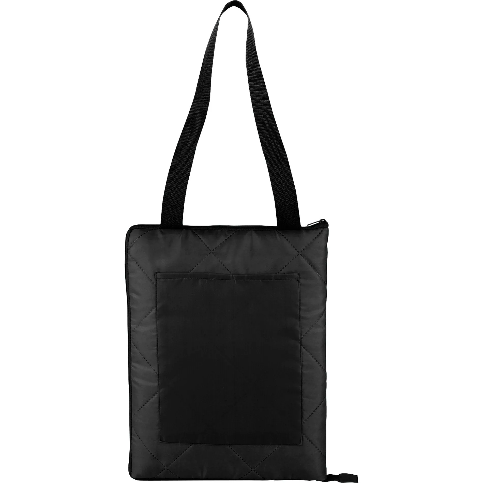 Fold Up Picnic Blanket with Carrying Strap 1080 Black