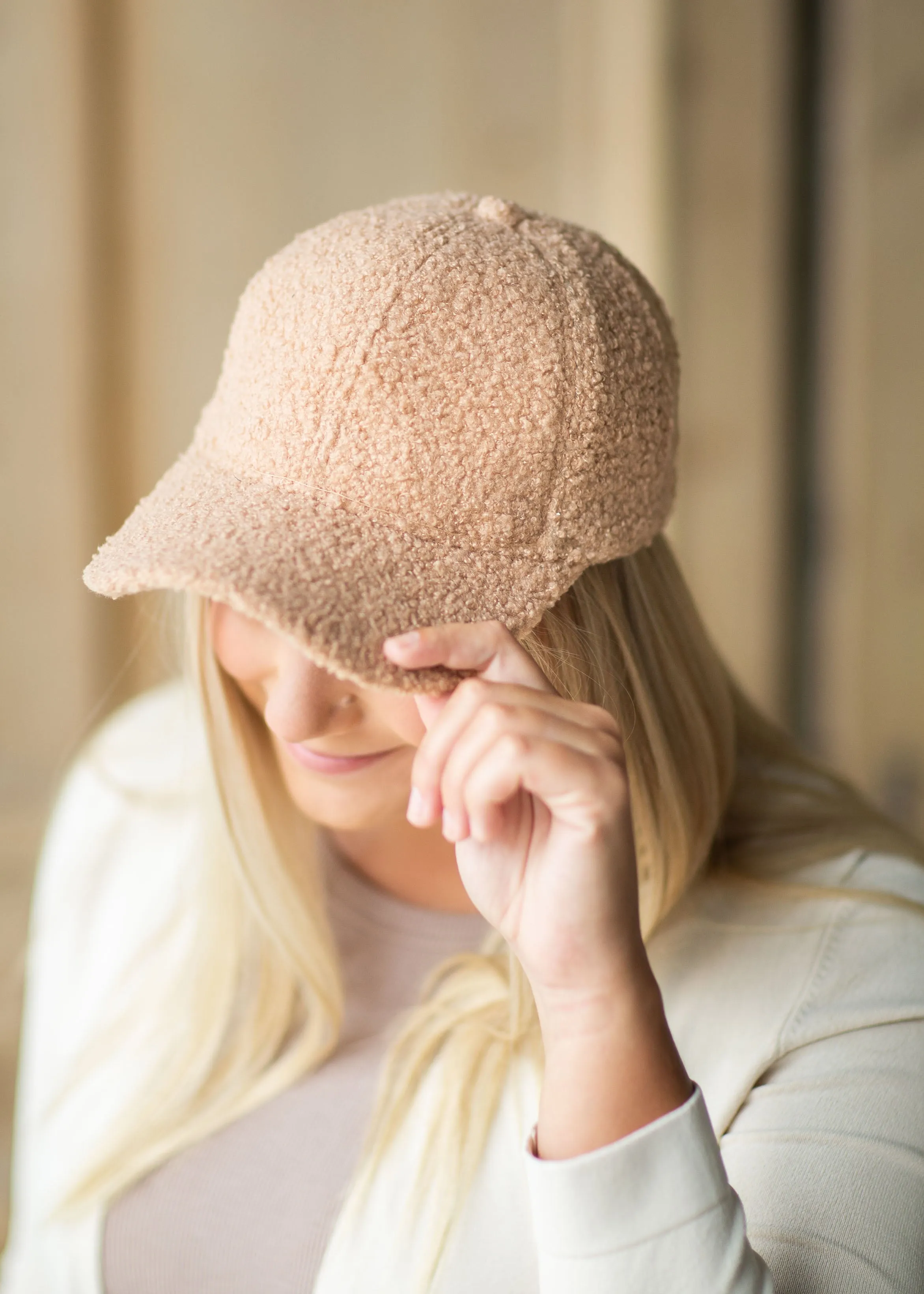 Fuzzy Snapback Ball Cap