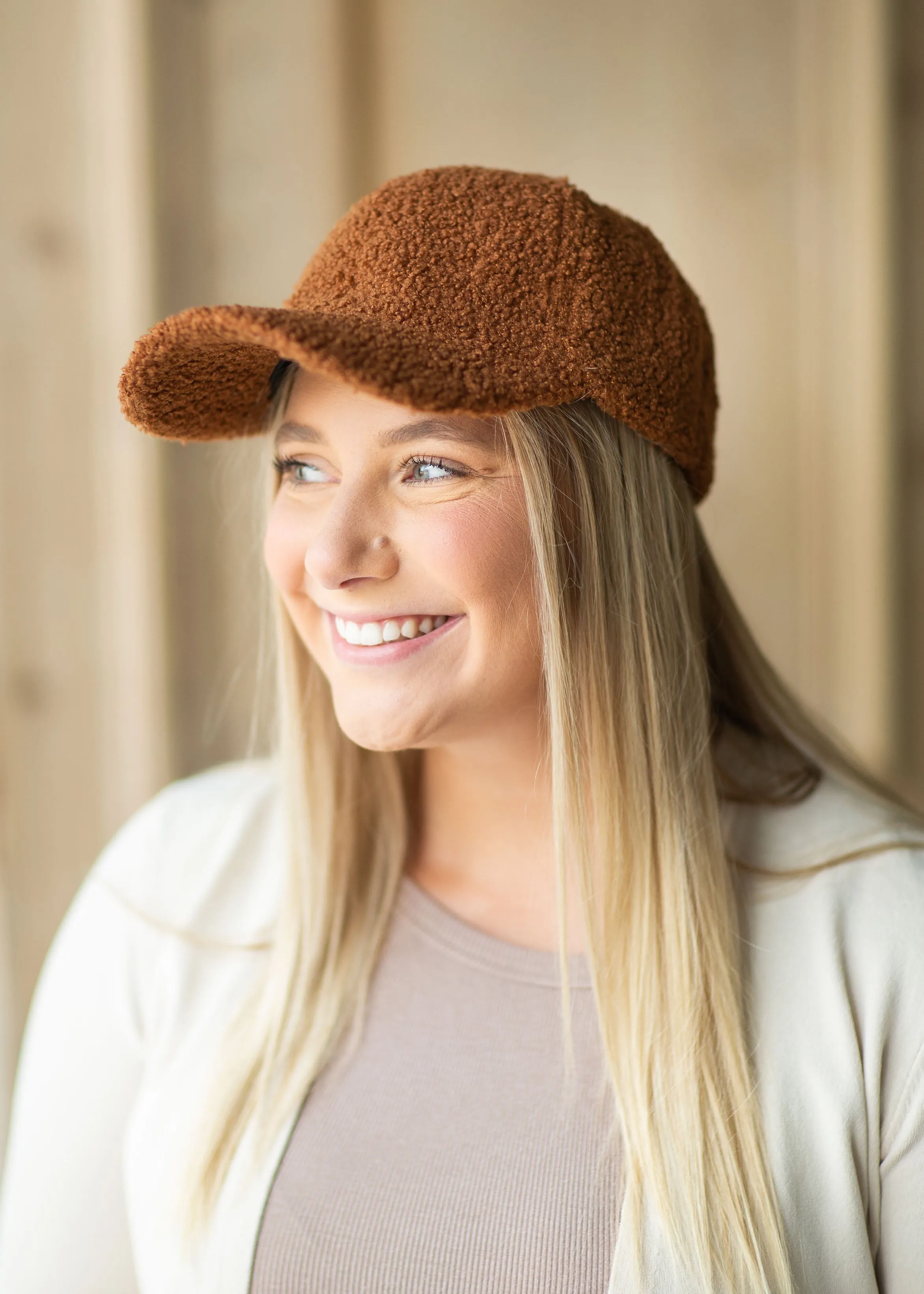 Fuzzy Snapback Ball Cap