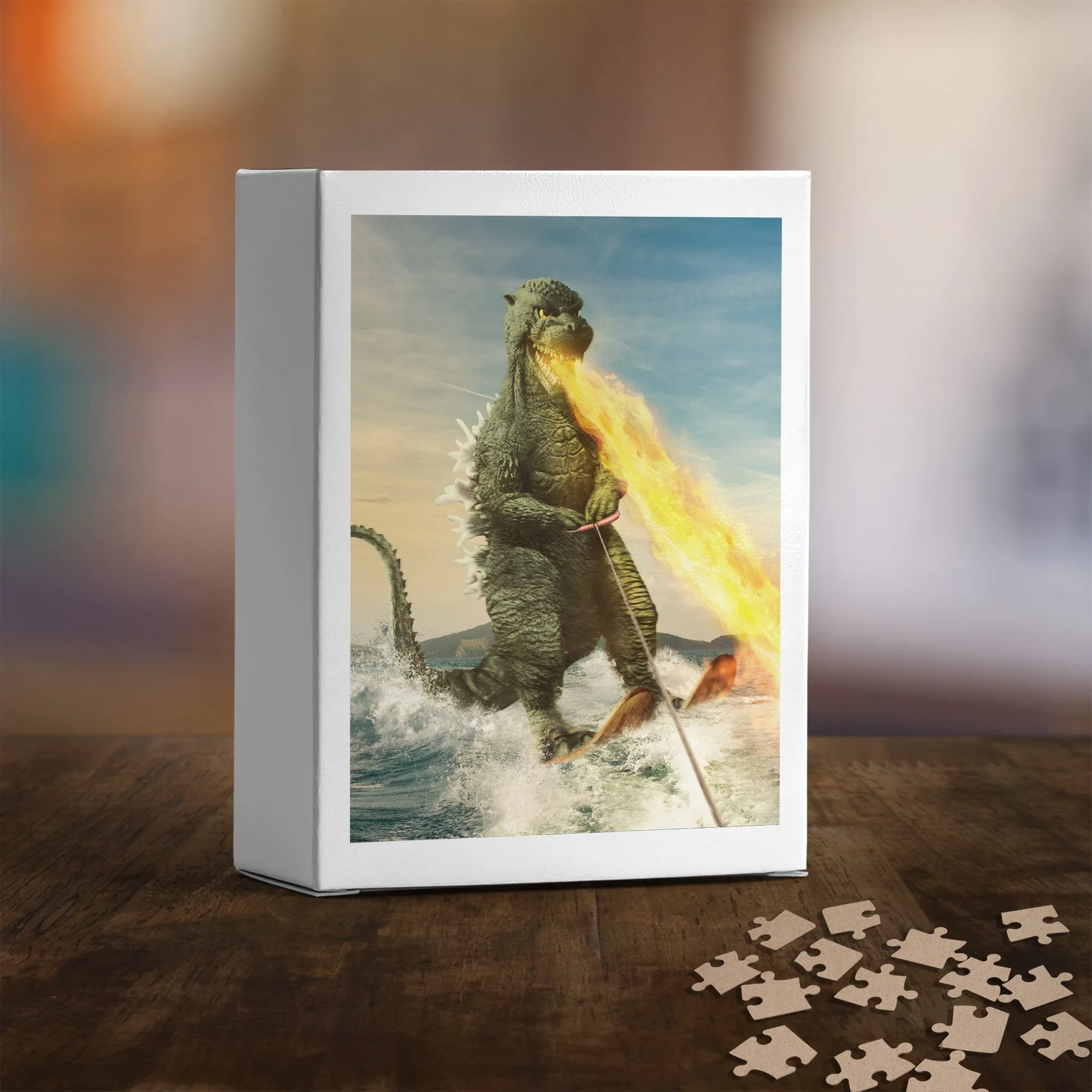 Godzilla Ski Jigsaw Puzzle