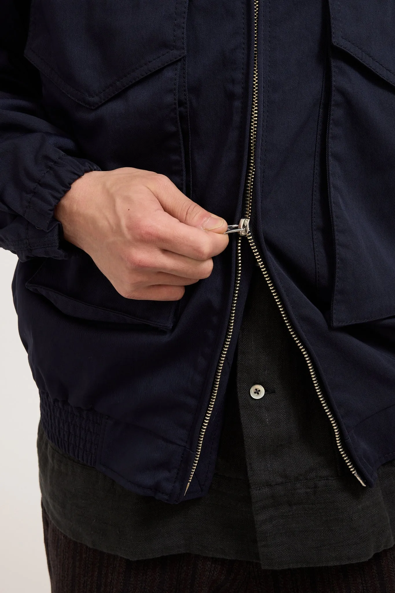 Gustavo Zip Jacket Navy