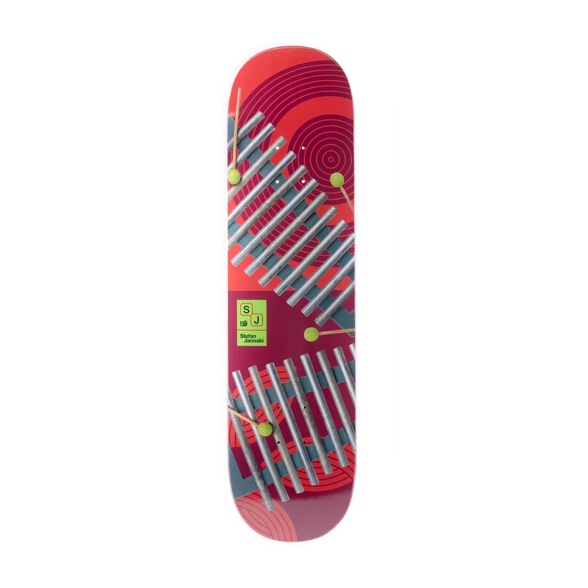 HABITAT SKATEBOARDS STEFAN JANOSKI AUDIOCENTRIC DECK 8.125