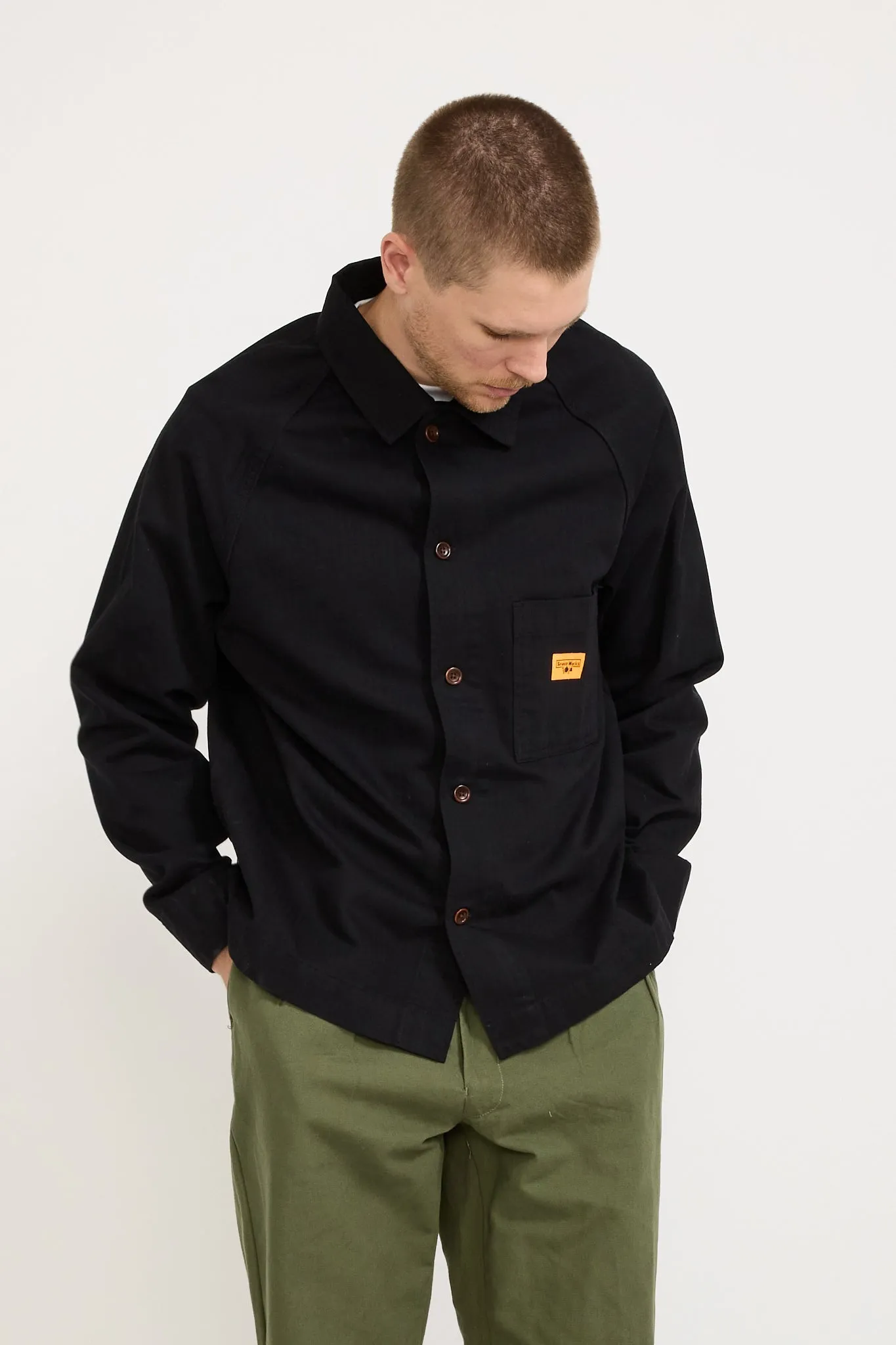 Herringbone FOH Jacket Black