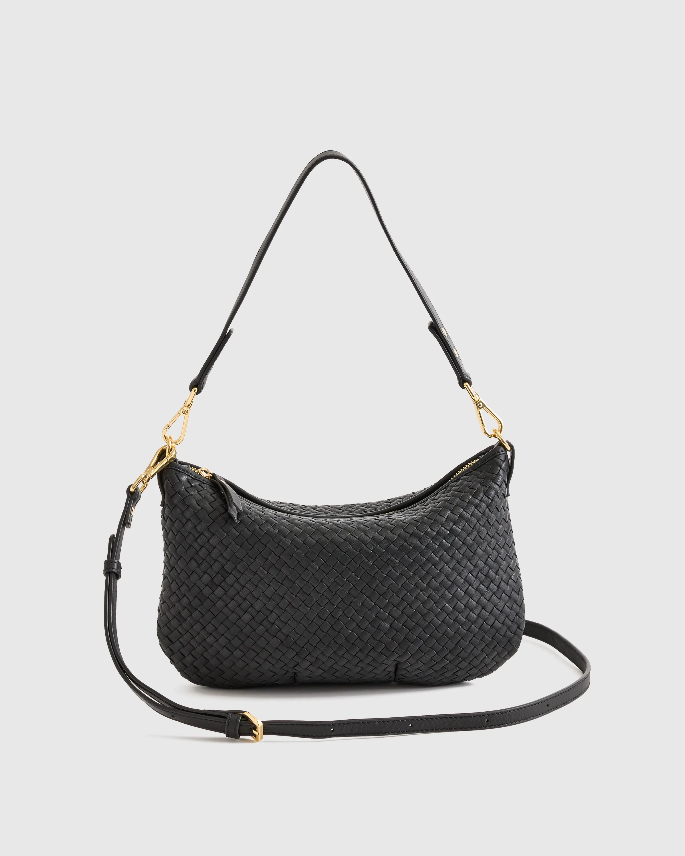 Italian Handwoven Leather Mini Shoulder Bag