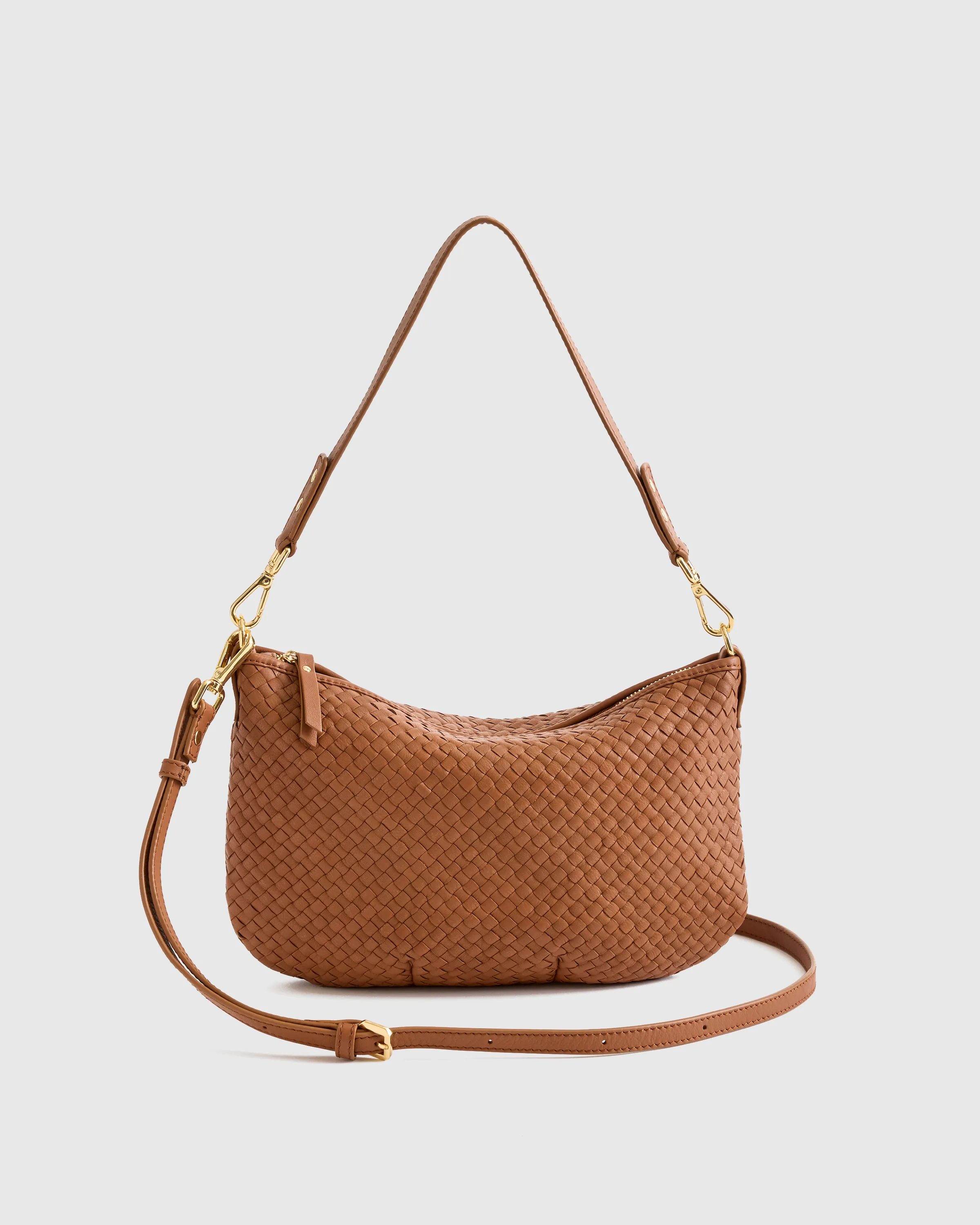 Italian Handwoven Leather Mini Shoulder Bag