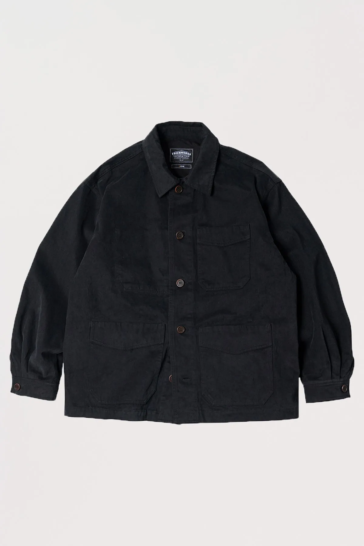 Jungle Moleskin French Work Jacket - Black