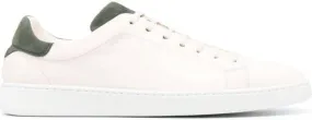 Kiton logo-debossed low-top sneakers Neutrals