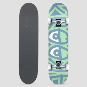 Krooked 7.3 Team Big Eyes Complete Skateboard Teal