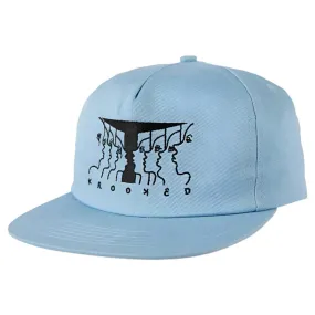 KROOKED SKATEBOARDS FACES SNAPBACK LIGHT BLUE