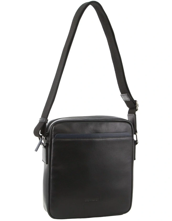 Leather Cross-Body Bag in Black