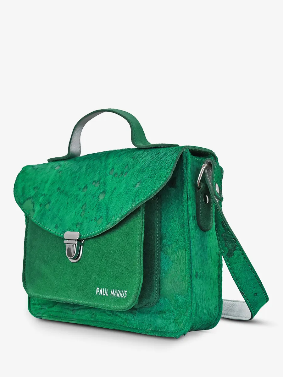 leather hand bag for woman Green - Mademoiselle George Rodeo Trio Viper Green | PAUL MARIUS