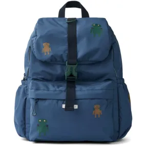 LieWood Robots / Indigo Blue Christine School Backpack