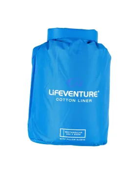 Lifeventure Cotton Rectangular Liner | Sleeping Bag Liners | George Fisher