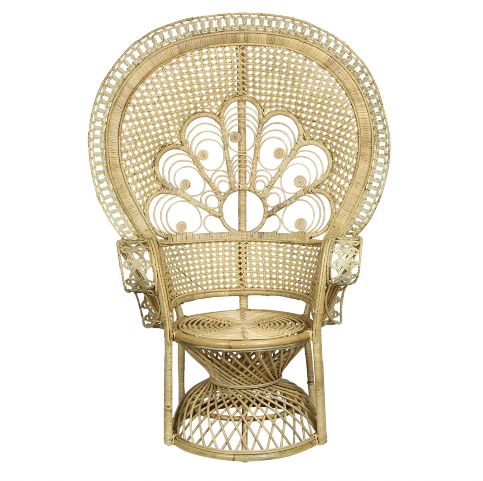 Lollipop Rattan Peacock Lounge Chair - Matthew Izzo Collection