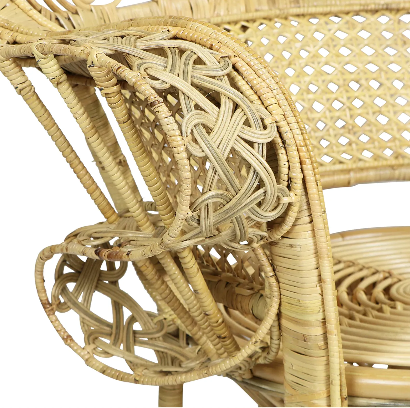 Lollipop Rattan Peacock Lounge Chair - Matthew Izzo Collection