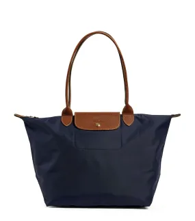 Longchamp Le Pliage Green Tote Navy- Recycled Canvas