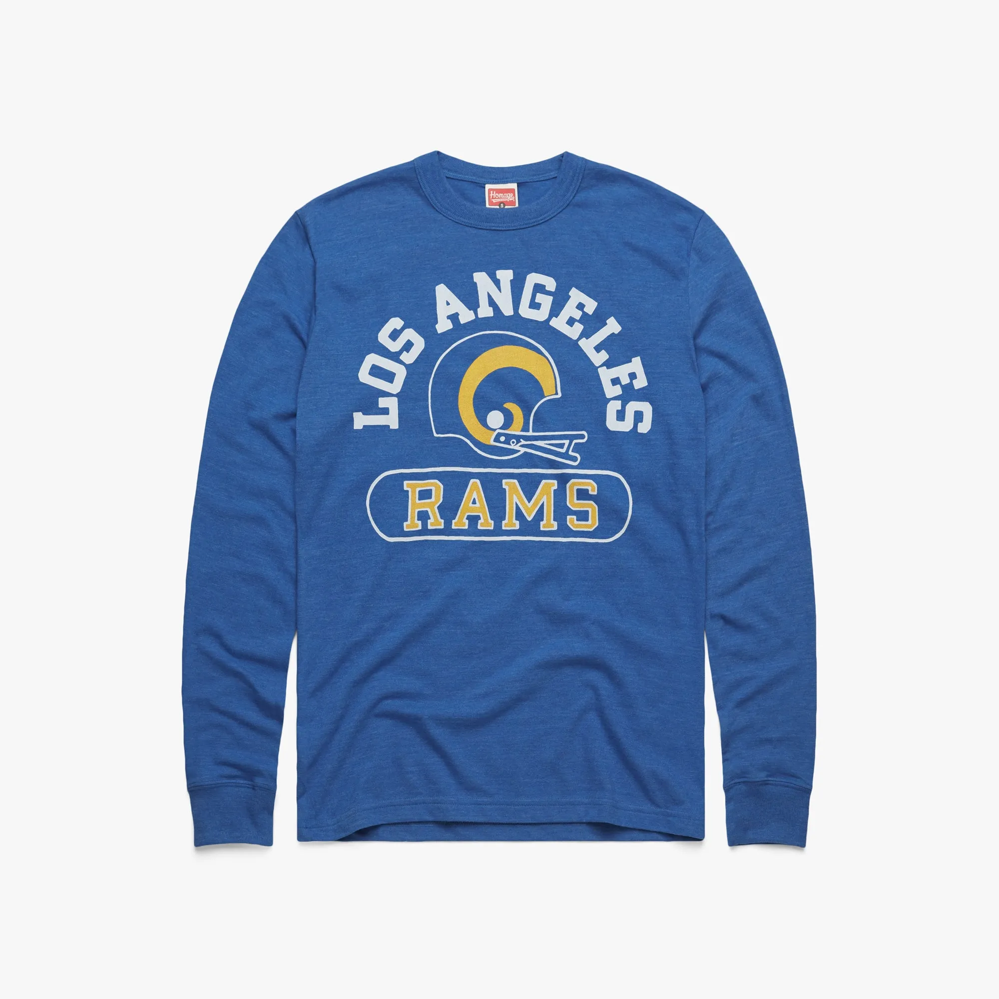 Los Angeles Rams Throwback Helmet Long Sleeve Tee