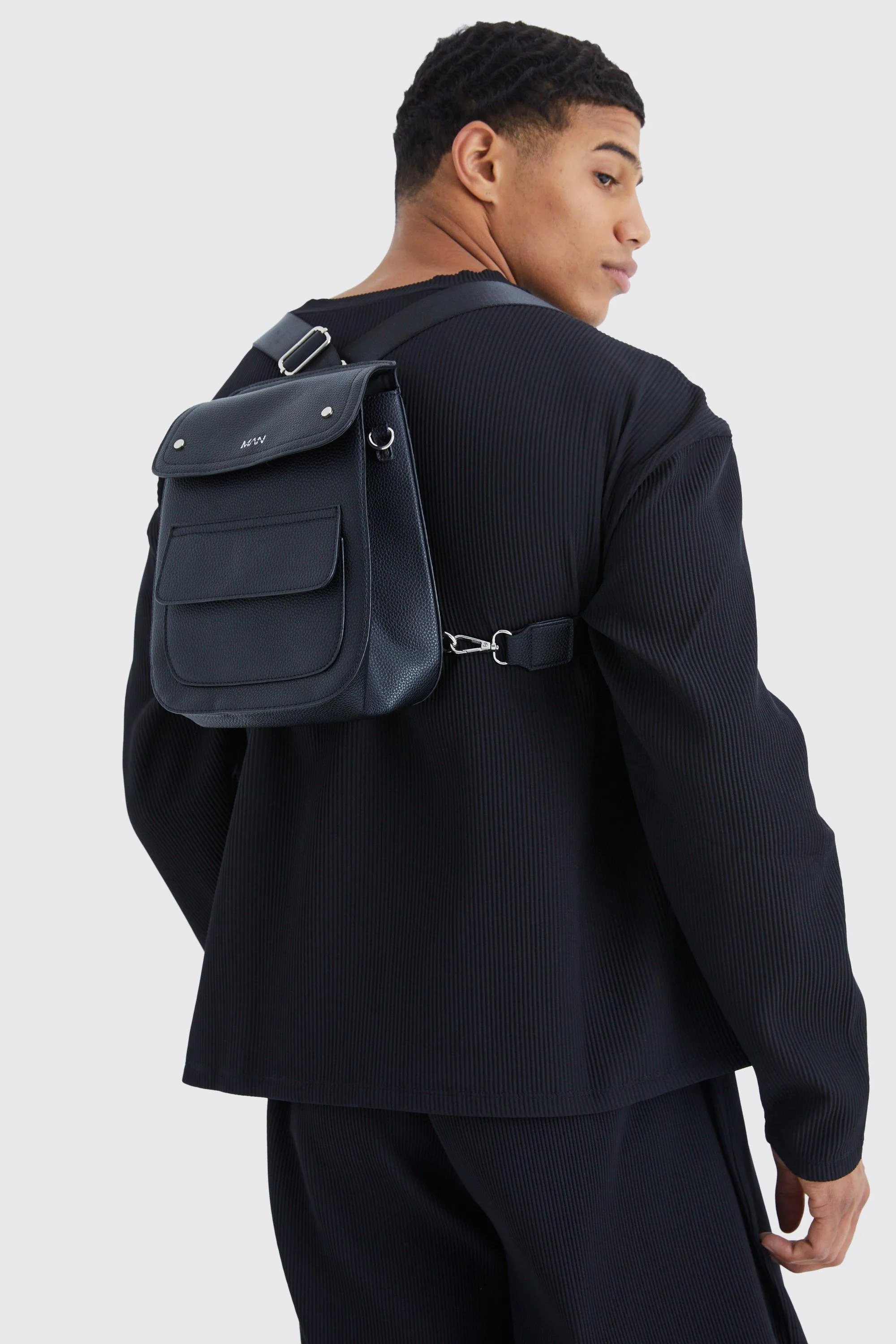 Man Cross Body Multi Way Smart Bag | boohooMAN UK