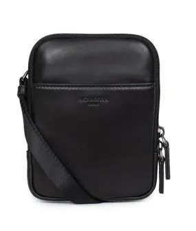 Men's black leather bag 229867