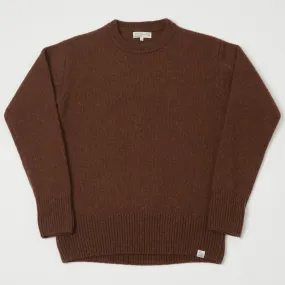 Merz b. Schwanen LOCC01 Knit Crew Neck Pullover - Chestnut