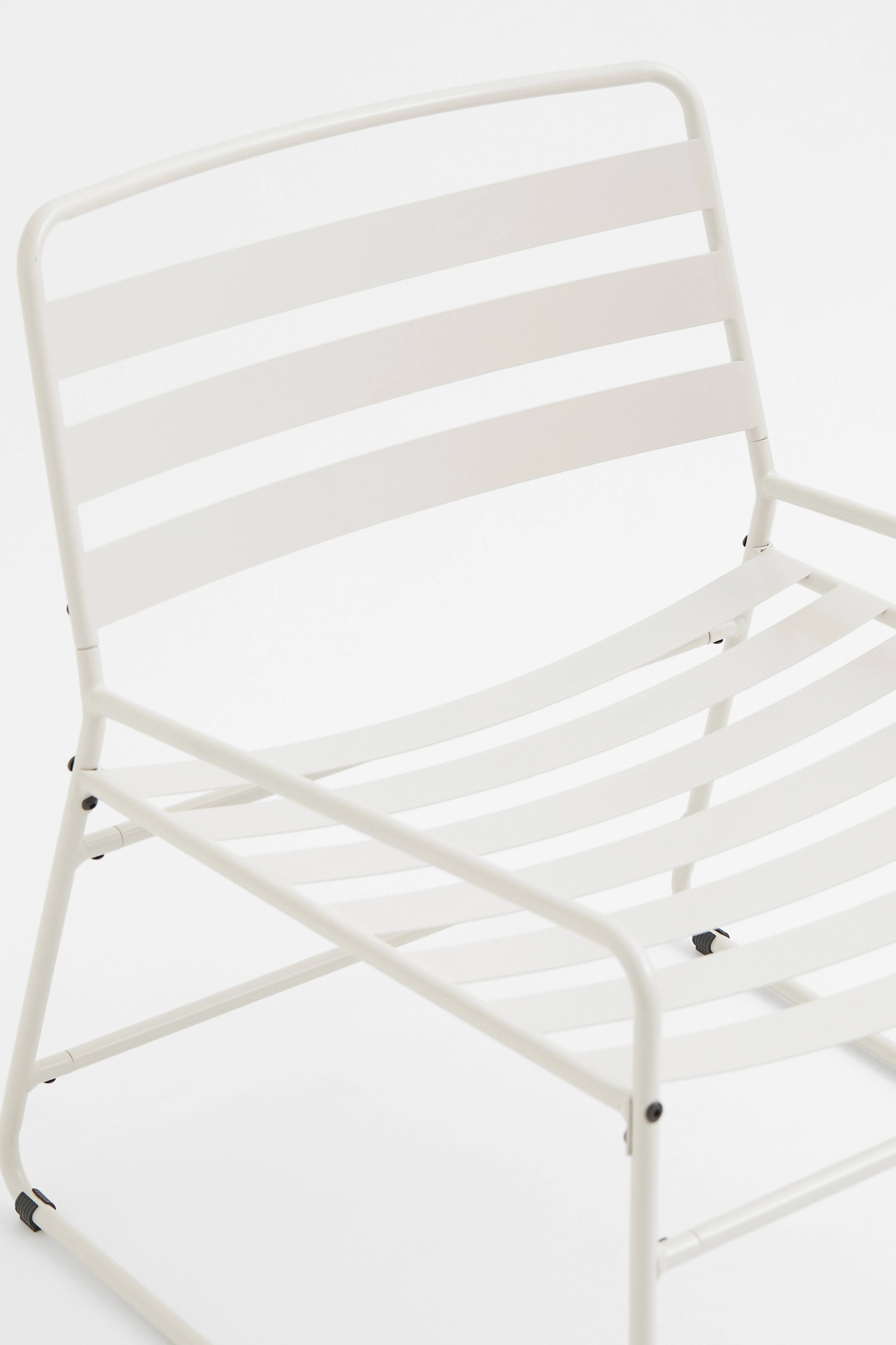 Metal lounge chair - White - Home All | H&M GB