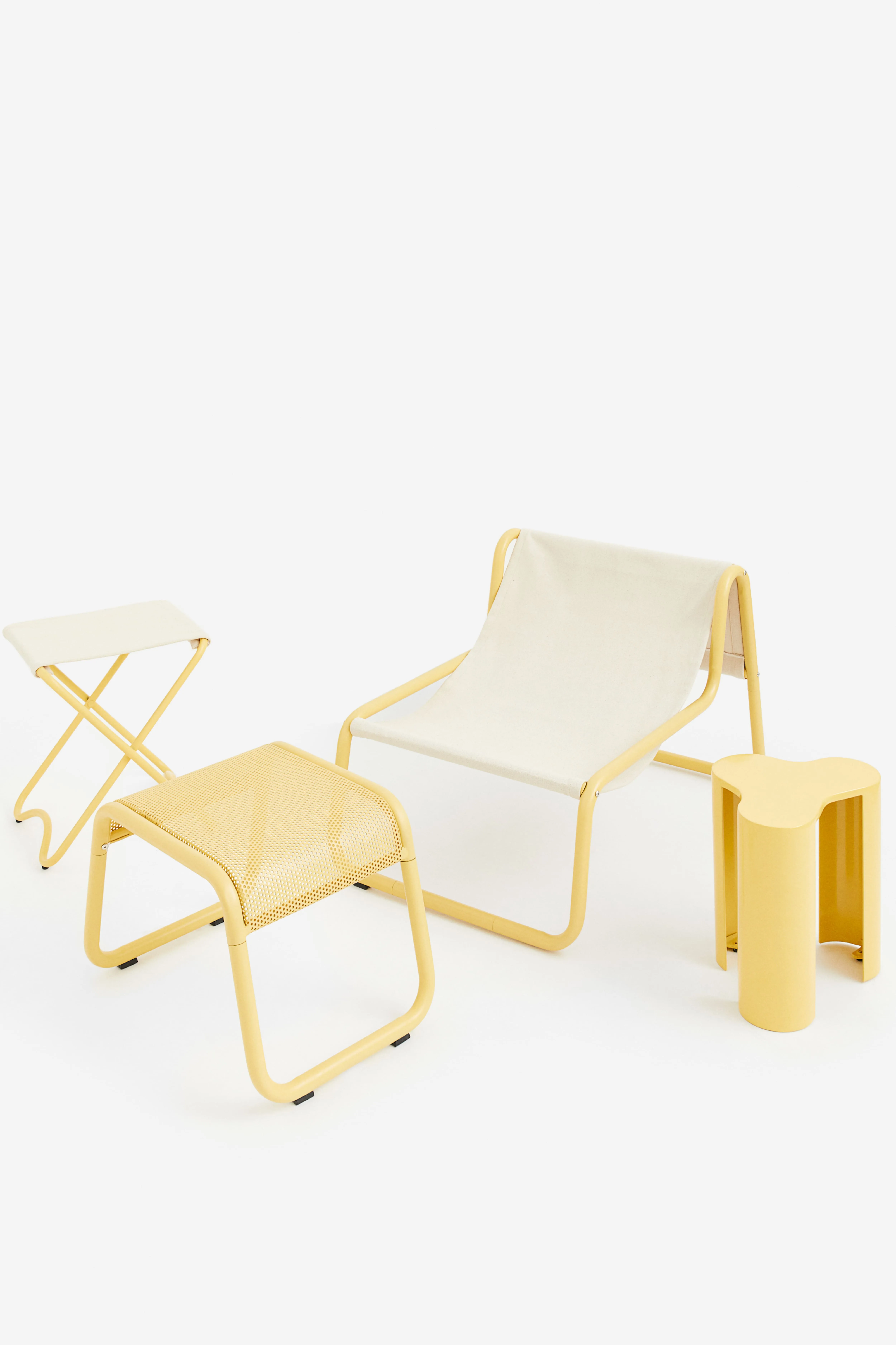 Metal lounge chair - Yellow - Home All | H&M GB