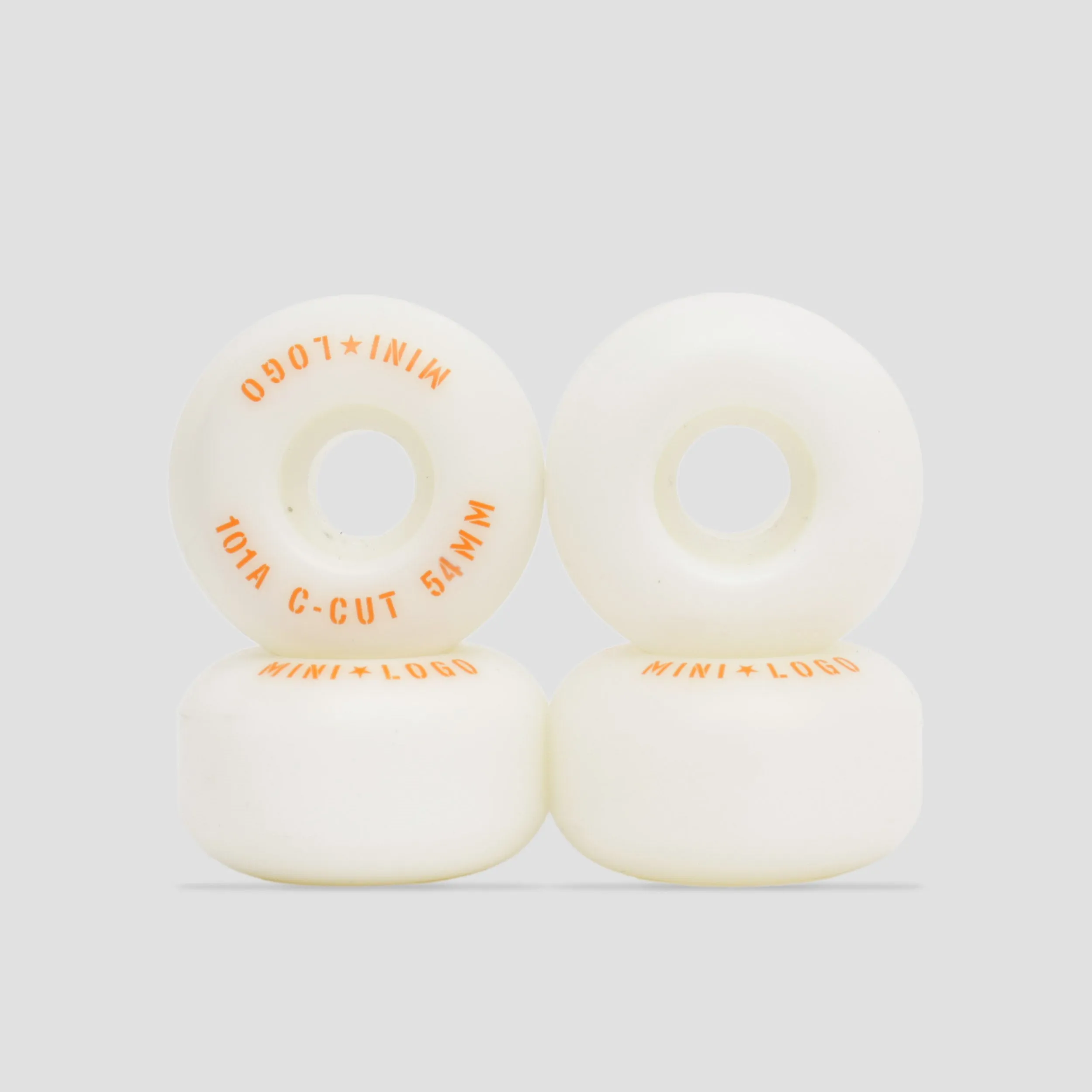 Mini Logo 54mm 101a C-Cut 2 Skateboard Wheels White