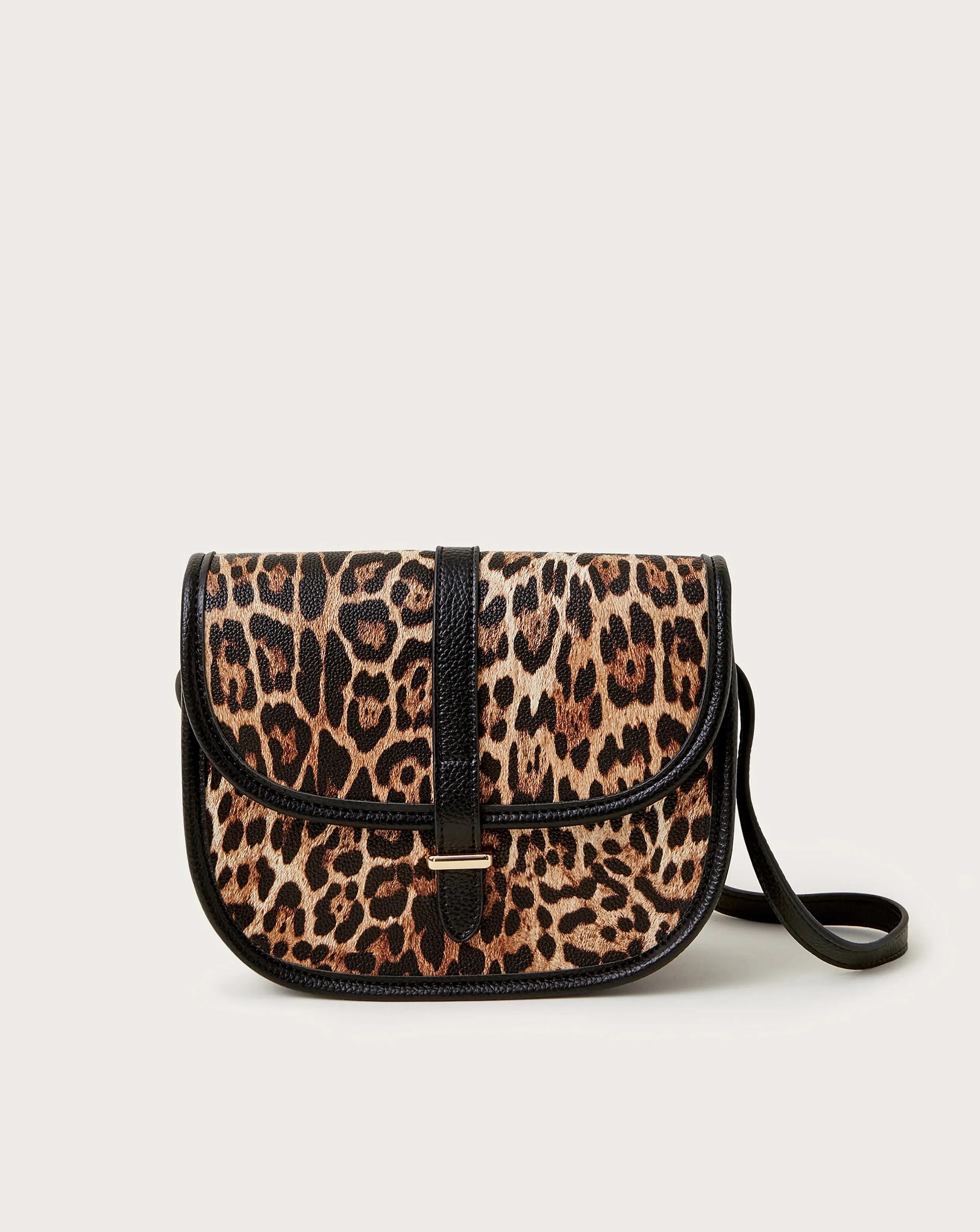 Monsoon Mava Leopard Cross-Body Bag